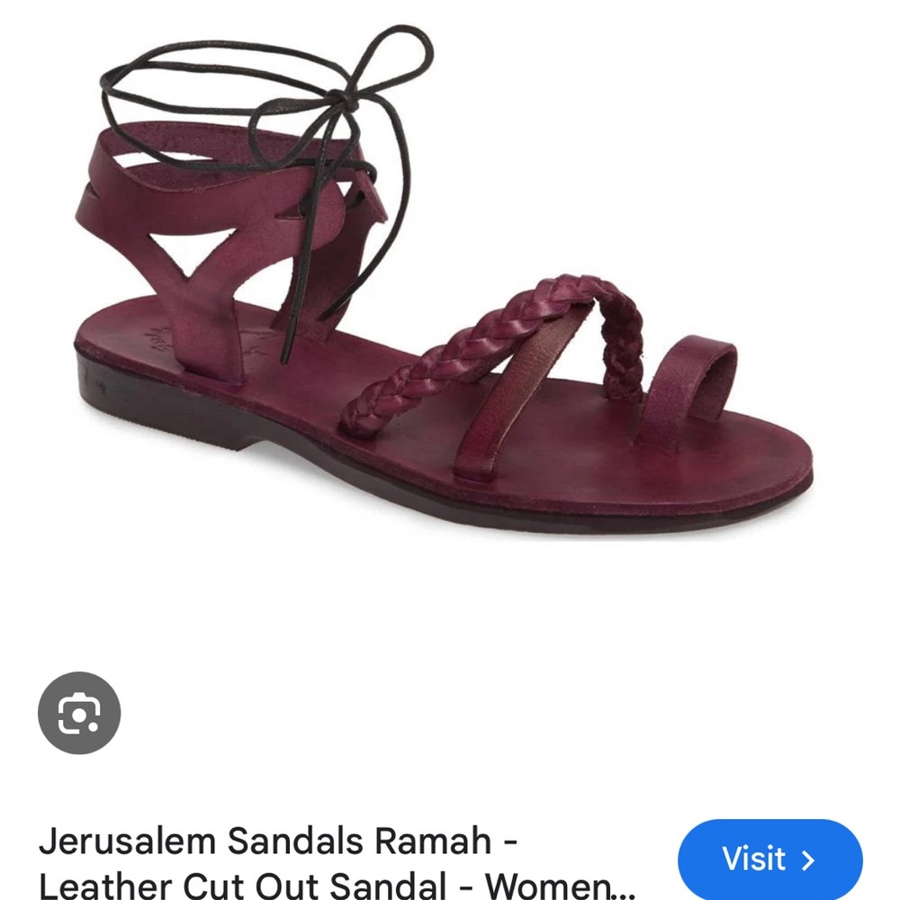 Jerusalem Leather Sandal. Handmade. Size 42 or 11. Never worn.